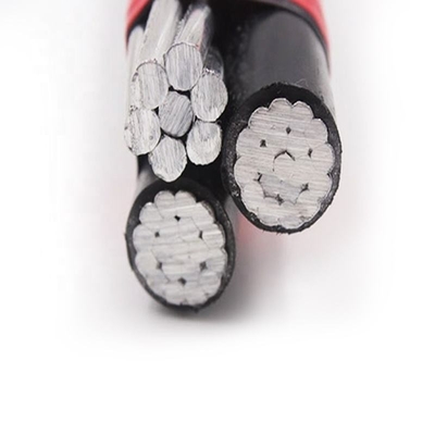 Aluminium-Triplex-Überkopf-Service-Drop-Kabel aus Polyethylen oder überschreitend verbundene Polyethylen-Isolierung