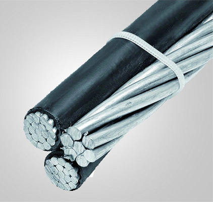 6 Awg Triplex-Überkopf-Service-Abfallkabel mit Messengerdraht