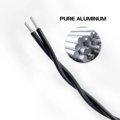Flexible 2*16 4*25mm2 Dreh-Aerial-Bundled-Kabel ABC Aluminium-Overhead-Rundkabel PVC XLPE isoliertes Kabel