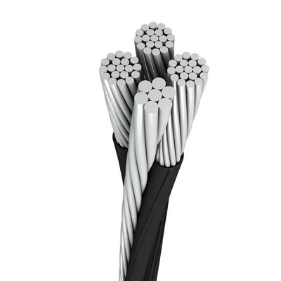 Luftkabel überdachte Leitungen bis 35 KV Service-Dropkabel Aluminiumkabel 16mm2 XLPE Isolierter verdrehter Service