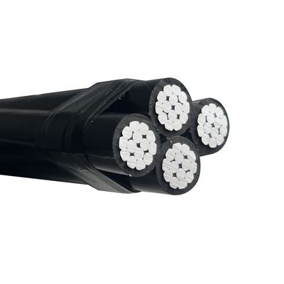 Aluminiumleiter LV Power Abc-Kabel XLPE PE LDPE PVC Isoliertes Oberleitungs-Duplex-Triplex-Quadruplex-Service-Dropkabel
