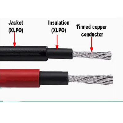 Zinsförmiges Kupfer-PV-Solarkabel H1z2z2-K TUV UL-Zulassung 2,5-185mm2