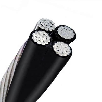 Aluminiumleiter Abc-Kabel XLPE PE LDPE PVC Isolierter Oberkopf-Duplex-Triplex-Quadruplex-Service-Dropkabel 4x70mm2 50mm2