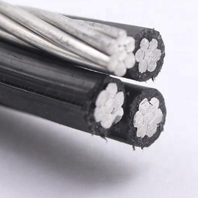 Aluminiumleiter Abc-Kabel XLPE PE LDPE PVC Isolierter Oberkopf-Duplex-Triplex-Quadruplex-Service-Dropkabel 4x70mm2 50mm2