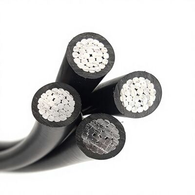 LV ABC Niederspannungs-Aerial-Bundle-Kabel Aluminium/Aluminiumlegierung Kern 0,6/1kV Überspannungsanlage Anpassbar