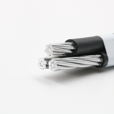 Aluminium-Dreifachdraht XLPE Isoliertes Oberleitungs-ABC-Kabel Drei-Drei-Phasen-Kabel