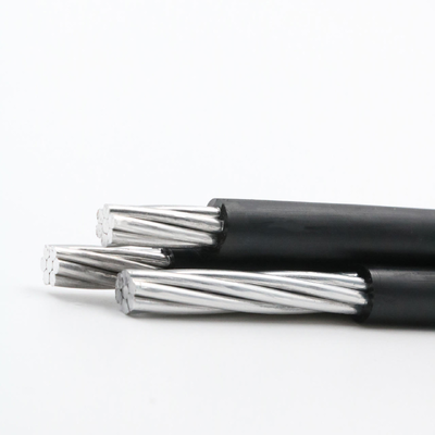 Aluminium-Dreifachdraht XLPE Isoliertes Oberleitungs-ABC-Kabel Drei-Drei-Phasen-Kabel