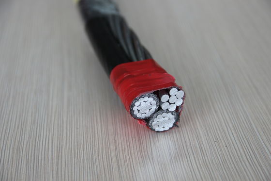 ABC-Luftbündel-Aluminiumleiter Cable 2*6AWG 1*6AWG Leiter ASTM AAC