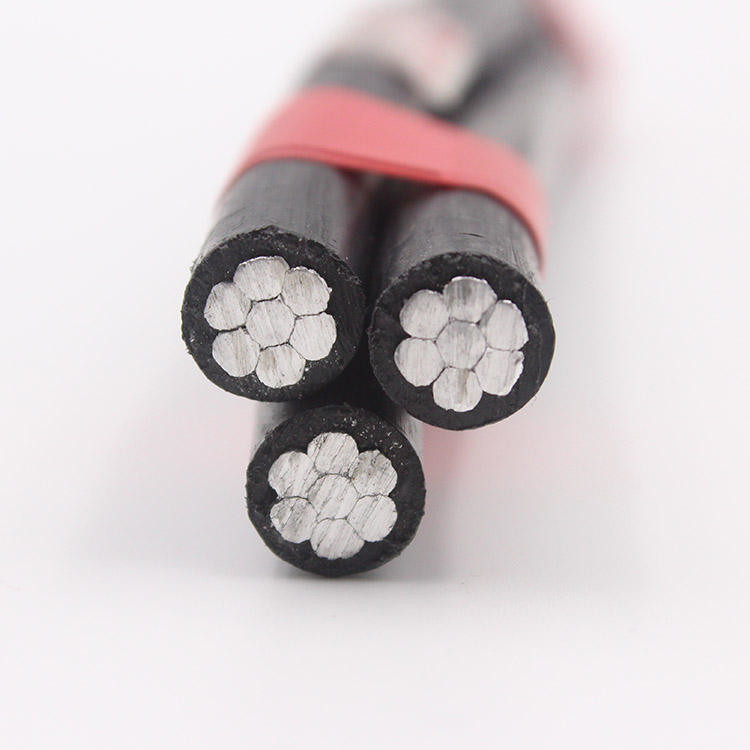 Triplex-Höhen-isoliertes Kabel Niederspannungs-Höhenleitungen