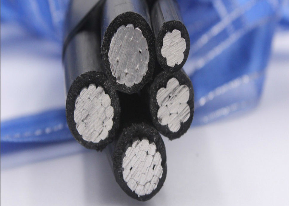 4+1 Kern Niederspannungs-Aerial-Bundle-Kabel XLPE isoliert