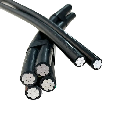 Niedrigspannung 0,6/1kv XLPE/PVC Isolierter Luftbundle Spezifikation Mehrkerndraht Oberleitungskabel ABC