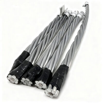 ASTM B549 Quail/AW ACSR-Leiter 133.1 MCM (2/0 AWG) Aluminiumbeschichteter Stahl, verstärkt für Luftleitungen