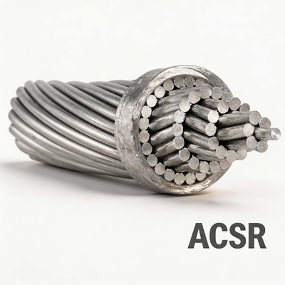 ACSR Bare Conductor 1/0 2/0 AWG Stranded Aluminium Conductor Stahlverstärkte Oberleitung IEC 61089 ASTM B232